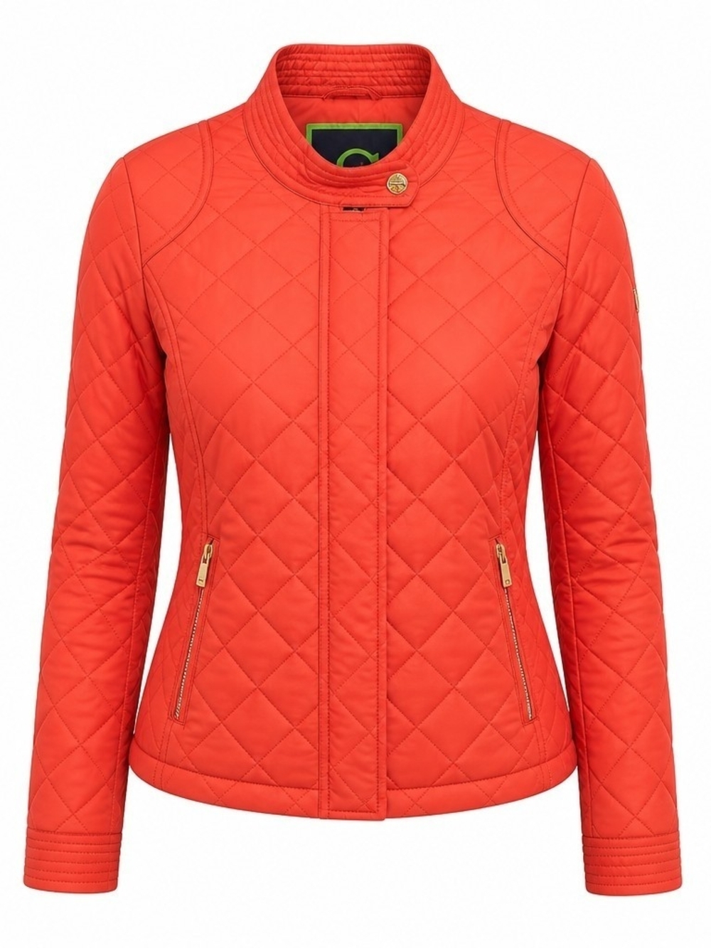 Women's Quilted Puffer Jacket in Coral